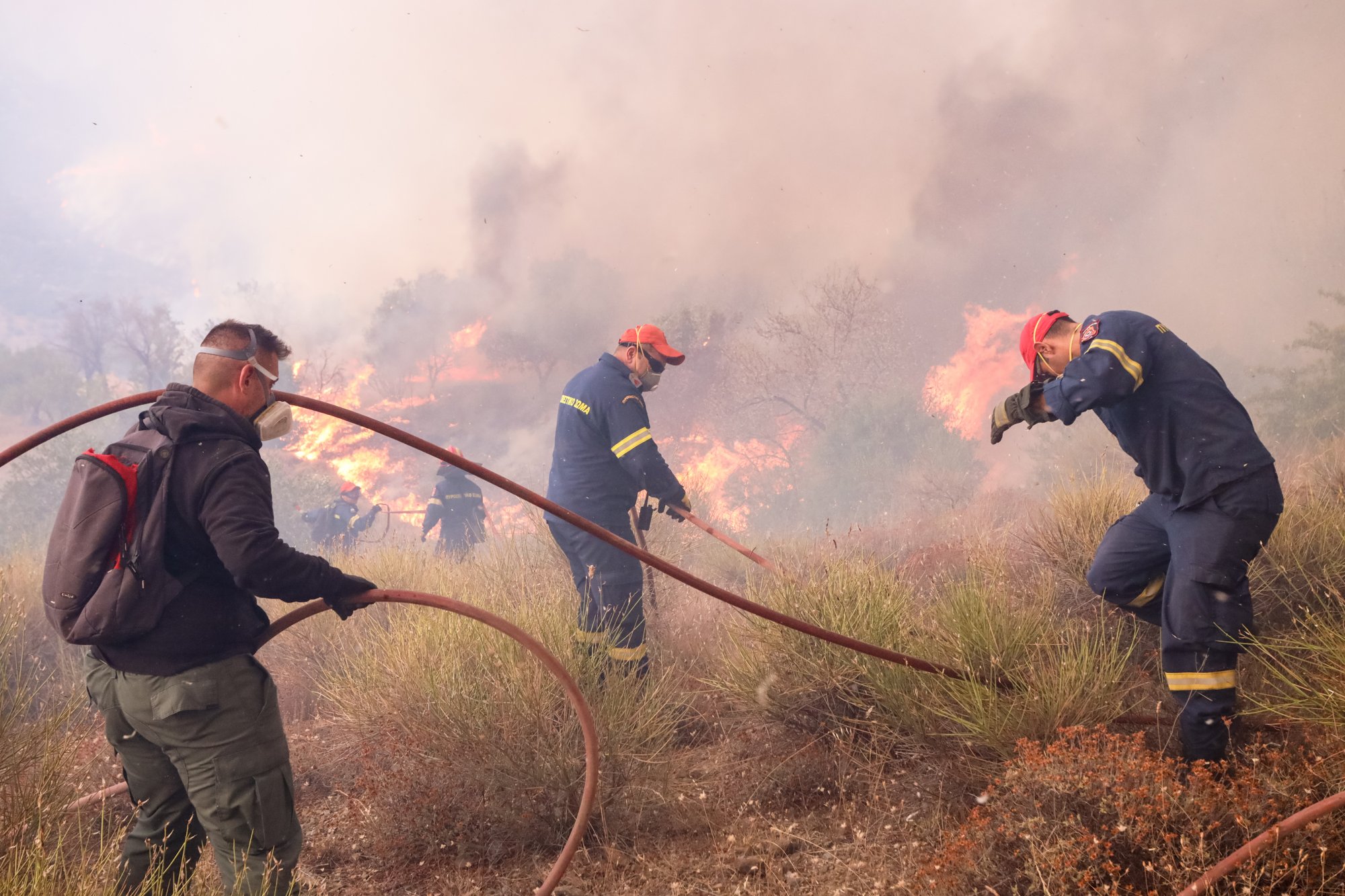 Wildfires in Greece: Parnitha, Evros, Boeotia – Flare-ups