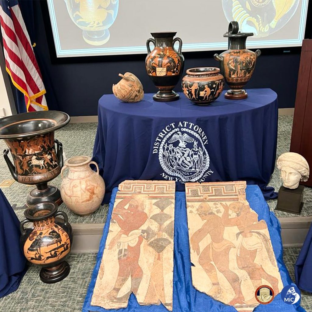 ΗΠΑ: Επέστρεψαν στην Ιταλία 266 αρχαία αντικείμενα