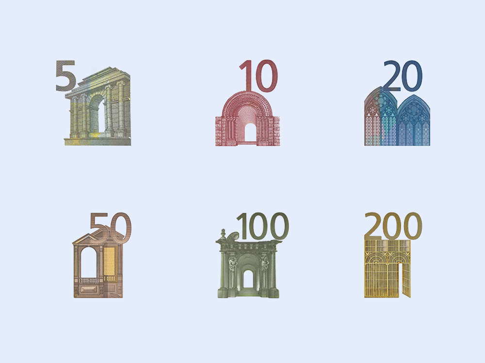 banknotes architectural