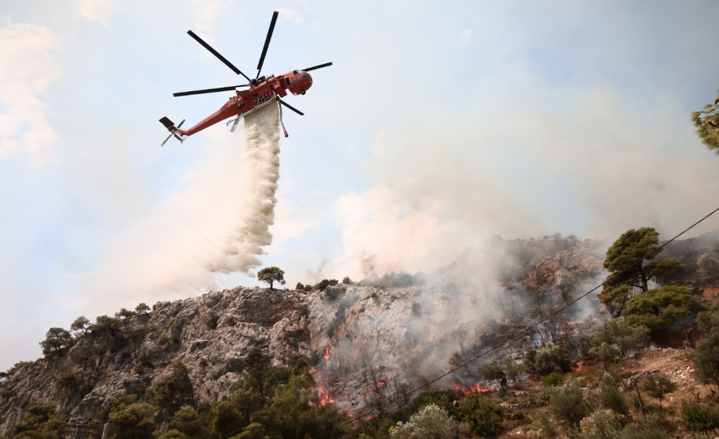 45 new wildfires reported in Greece over past 24 hours; fire-fighters battling total of 105 blazes