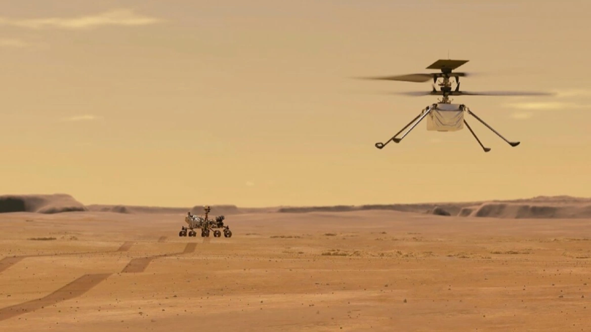 NASA: Προσεχώς η 60η πτήση του ελικοπτέρου Ingenuity στον πλανήτη Άρη