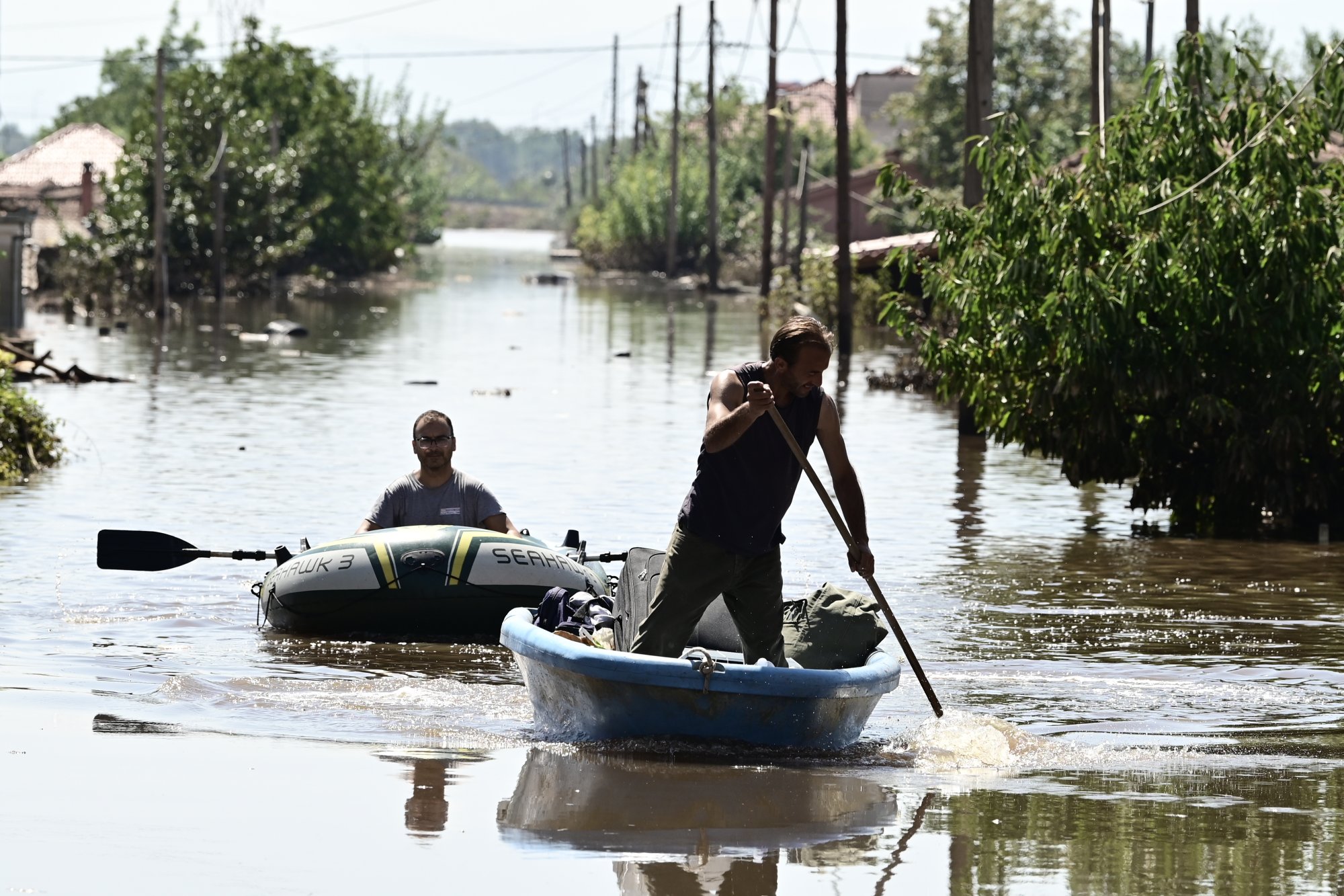 How much insurance companies pay in compensation for the natural disasters in Thessaly, Evros and Rhodes