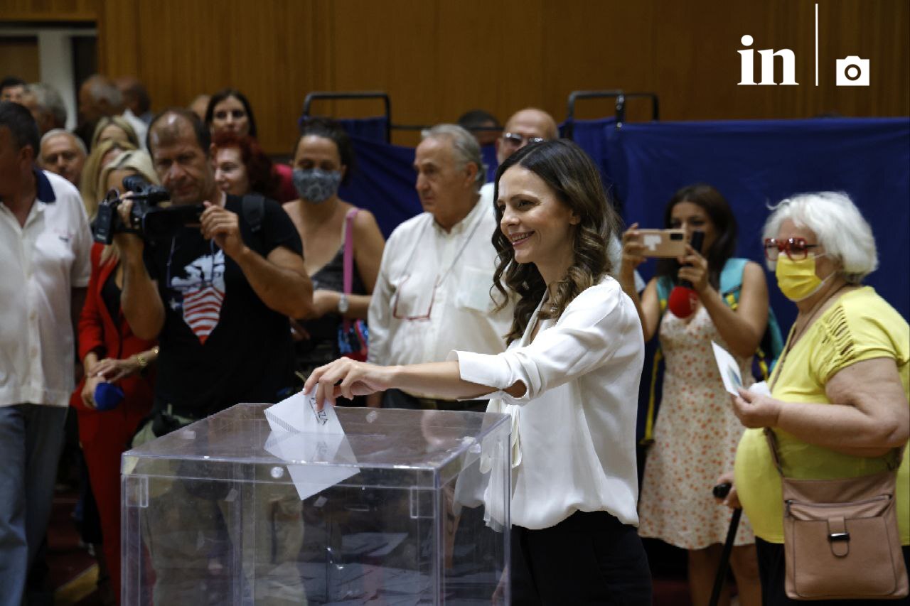 Στο Αιγάλεω ψήφισε η Έφη Αχτσιόγλου