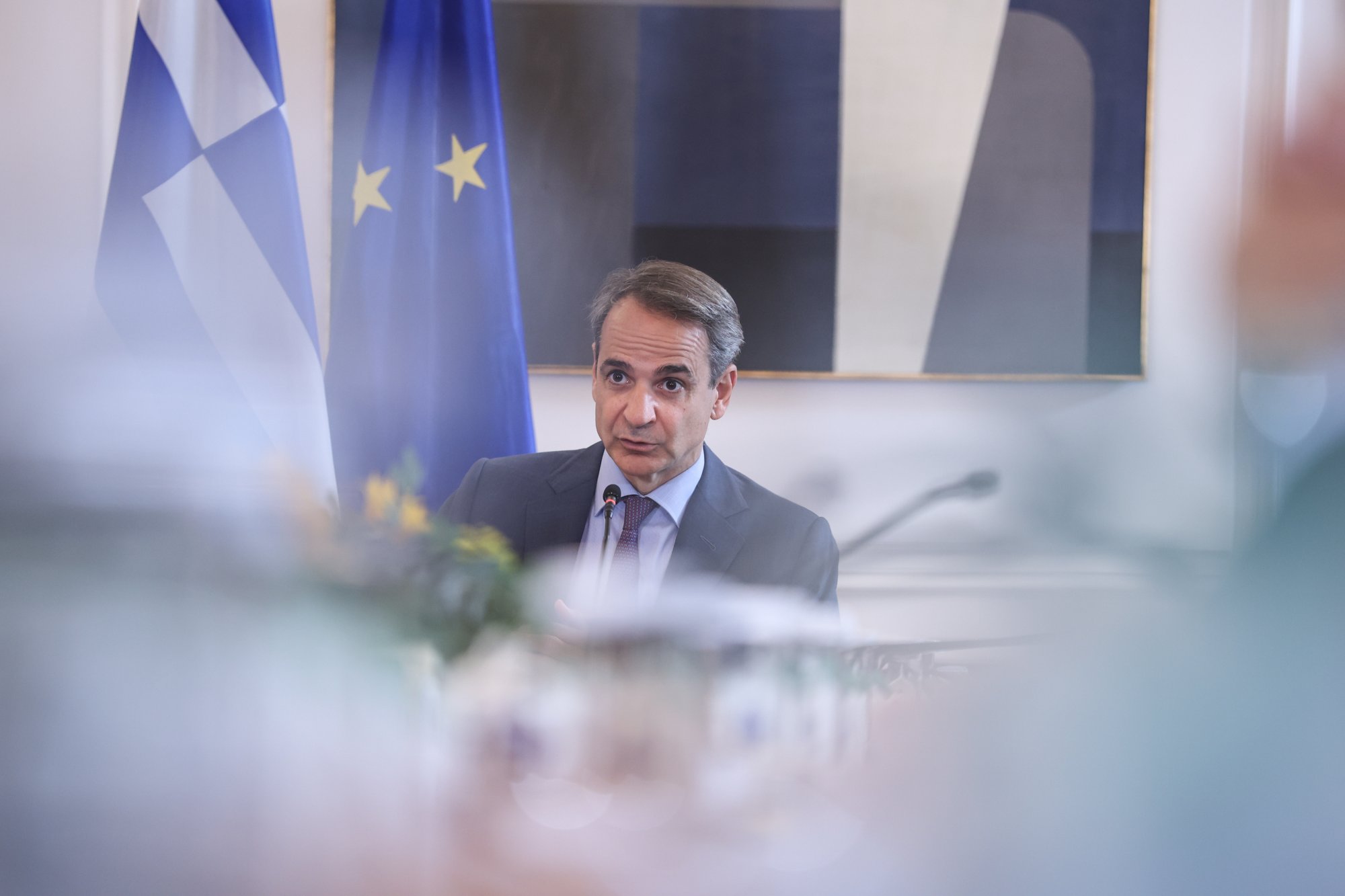 Greek PM Mitsotakis in Israel; meeting with Netanyahu in Jerusalem