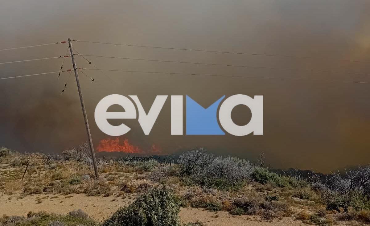 Κάρυστος: Ανεξέλεγκτη η φωτιά, εκκενώνονται τα χωριά Αμυγδαλιά και Πρινιά