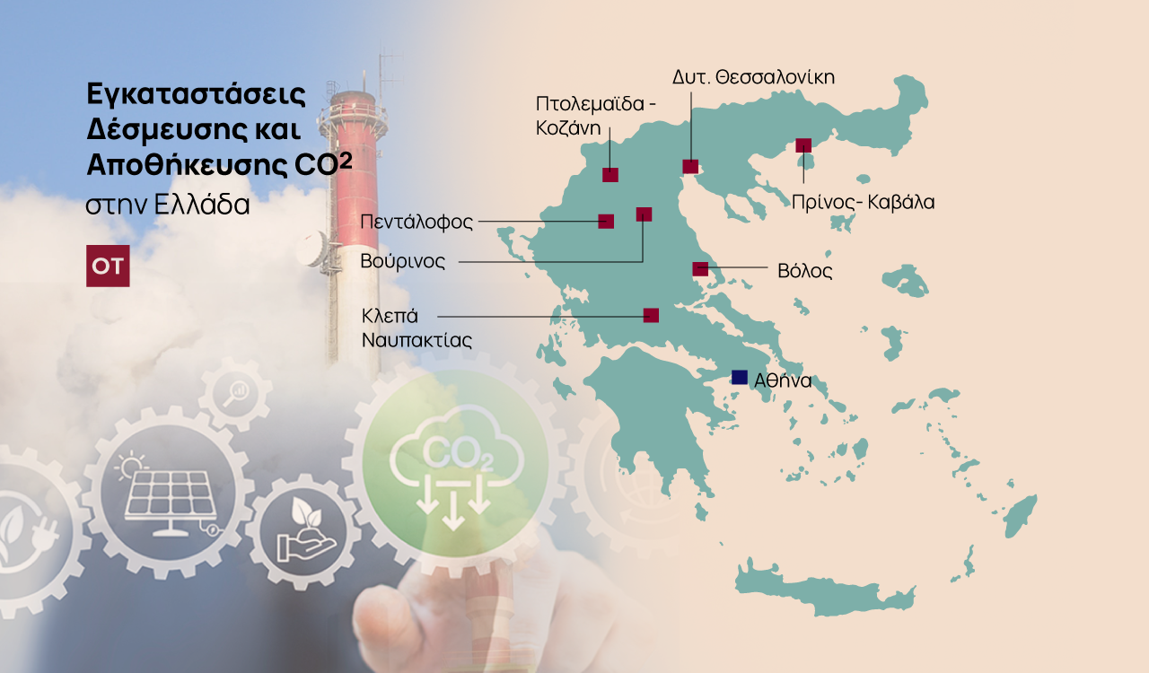 Αποθήκευση άνθρακα (CCS): Έξι κατάλληλες περιοχές στην Ελλάδα [χάρτες]