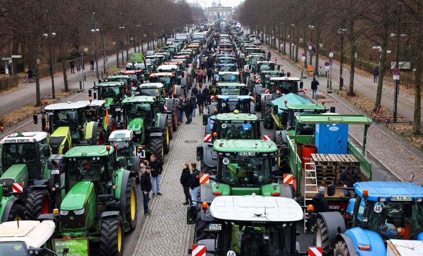 Γερμανία: Κορυφώνονται οι αγροτικές κινητοποιήσεις
