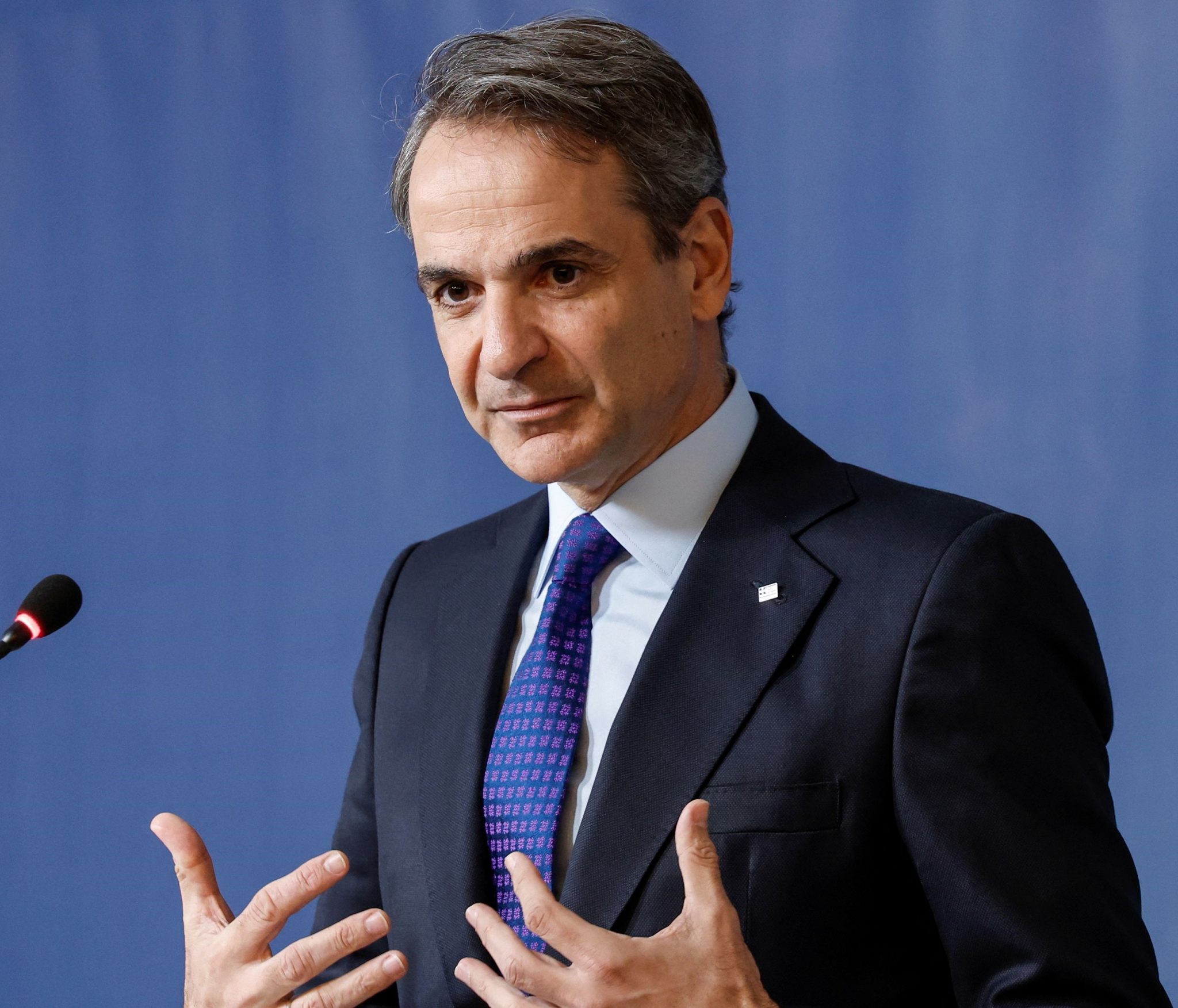 Greek PM Kyriakos Mitsotakis at the World Economic Forum in Davos