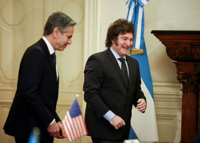 Αργεντινή: Συνάντηση Μιλέι – Μπλίνκεν