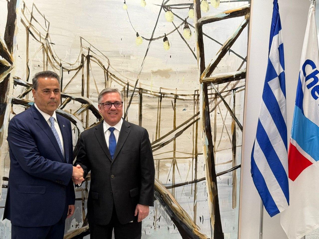Παπασταύρου: Επισκέφθηκε τη Chevron στο Χιούστον – Τι συζήτησαν