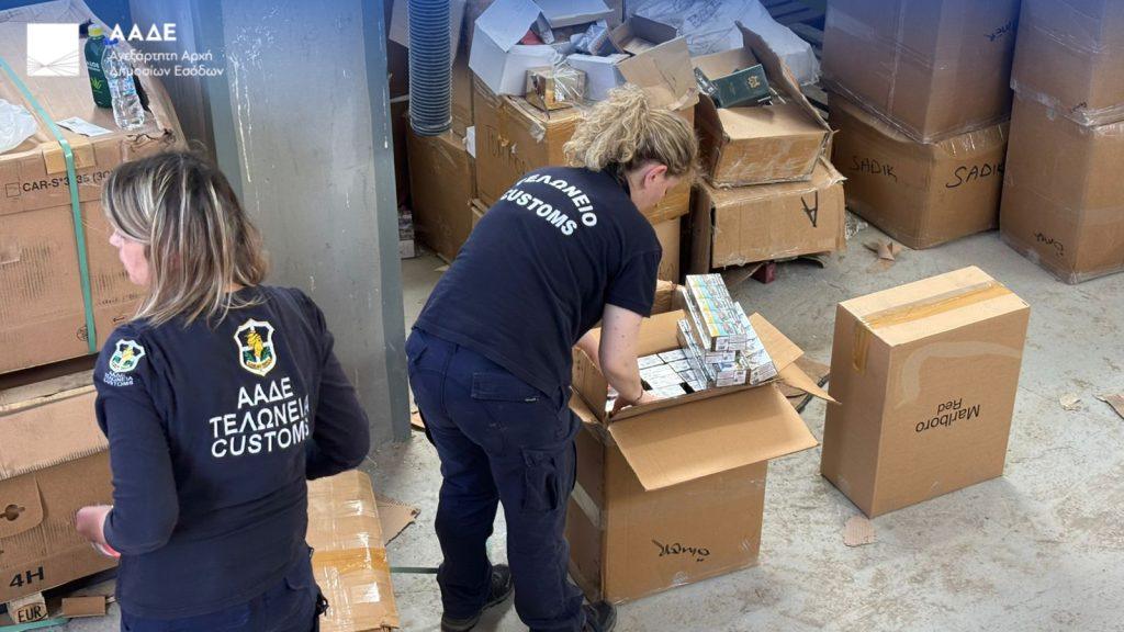 ΑΑΔΕ: Κατασχέθηκαν 2,5 εκατομμύρια τεμάχια τσιγάρα στους Κήπους