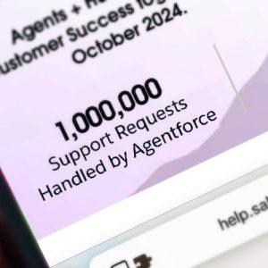 Salesforce: Το Agentforce ξεπερνά το 1 εκατομμύριο αιτήματα υποστήριξης