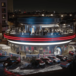 Μασκ: Άνοιξε «ρετρό φουτουριστικό» Tesla Diner στο Λος Άντζελες