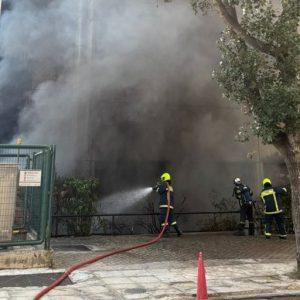Φωτιά στο νοσοκομείο Metropolitan στη Μεσογείων