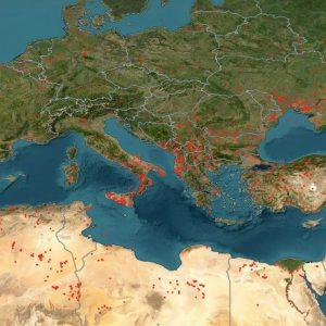 NASA: Εφιαλτικές οι δορυφορικές εικόνες από τις φωτιές στη Μεσόγειο