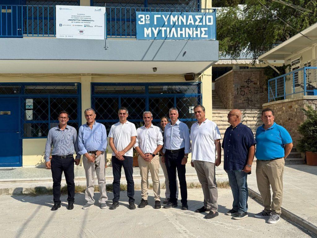 Δήμας: Στο φράγμα Τσικνιά και σχολεία της Λέσβου