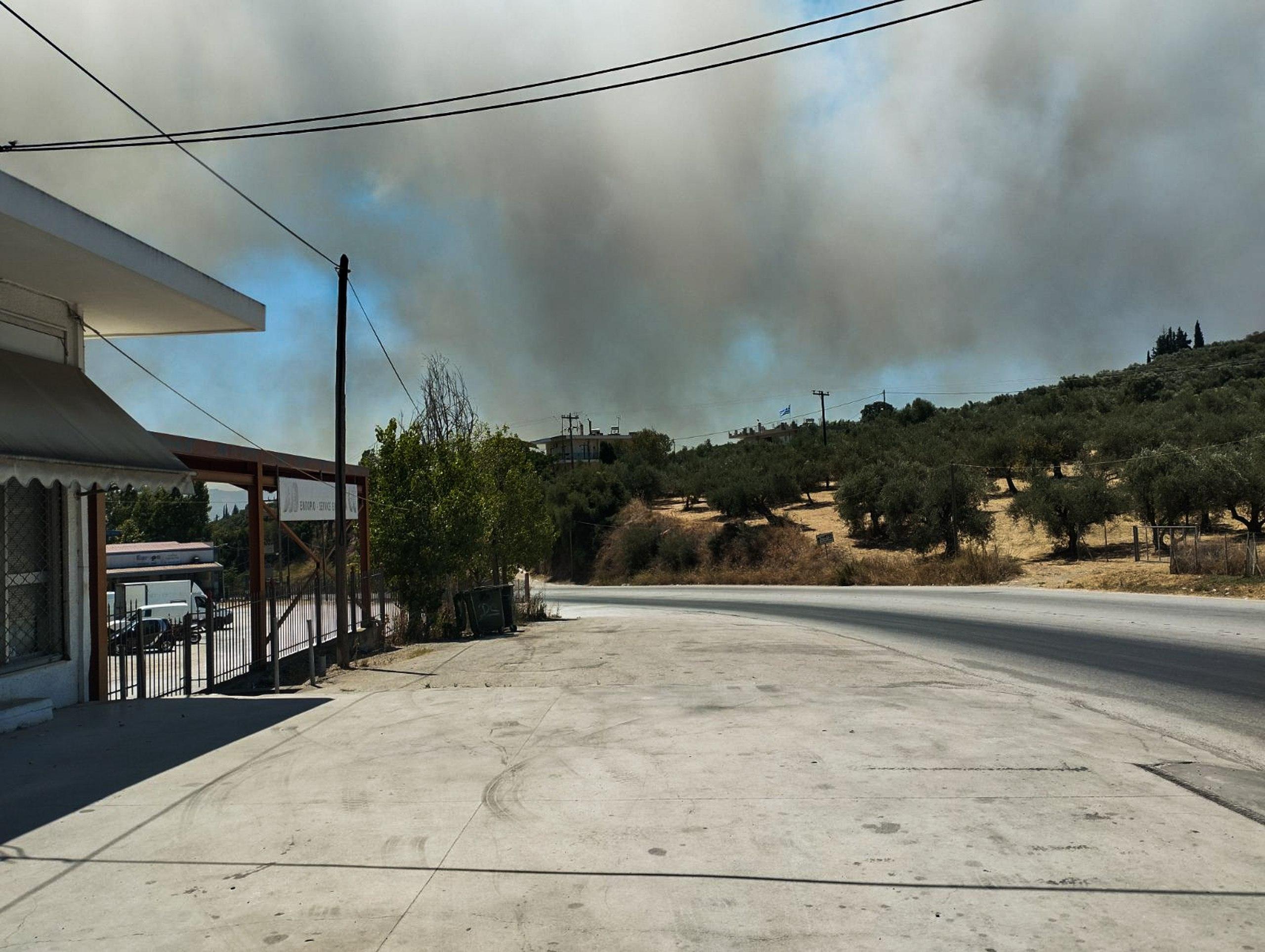 Φωτιά στην Αχαΐα: Εκκενώθηκαν προληπτικά εργοστάσια στη ΒΙΠΕ Πατρών