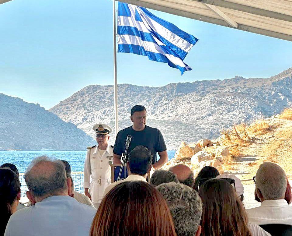 Σύμη: Στη ονοματοδοσία του λιμανιού παρευρέθηκε ο Βασίλης Κικίλας