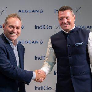 AEGEAN: Μνημόνιο συνεργασίας με την ινδική IndiGo για πτήσεις κοινού κωδικού