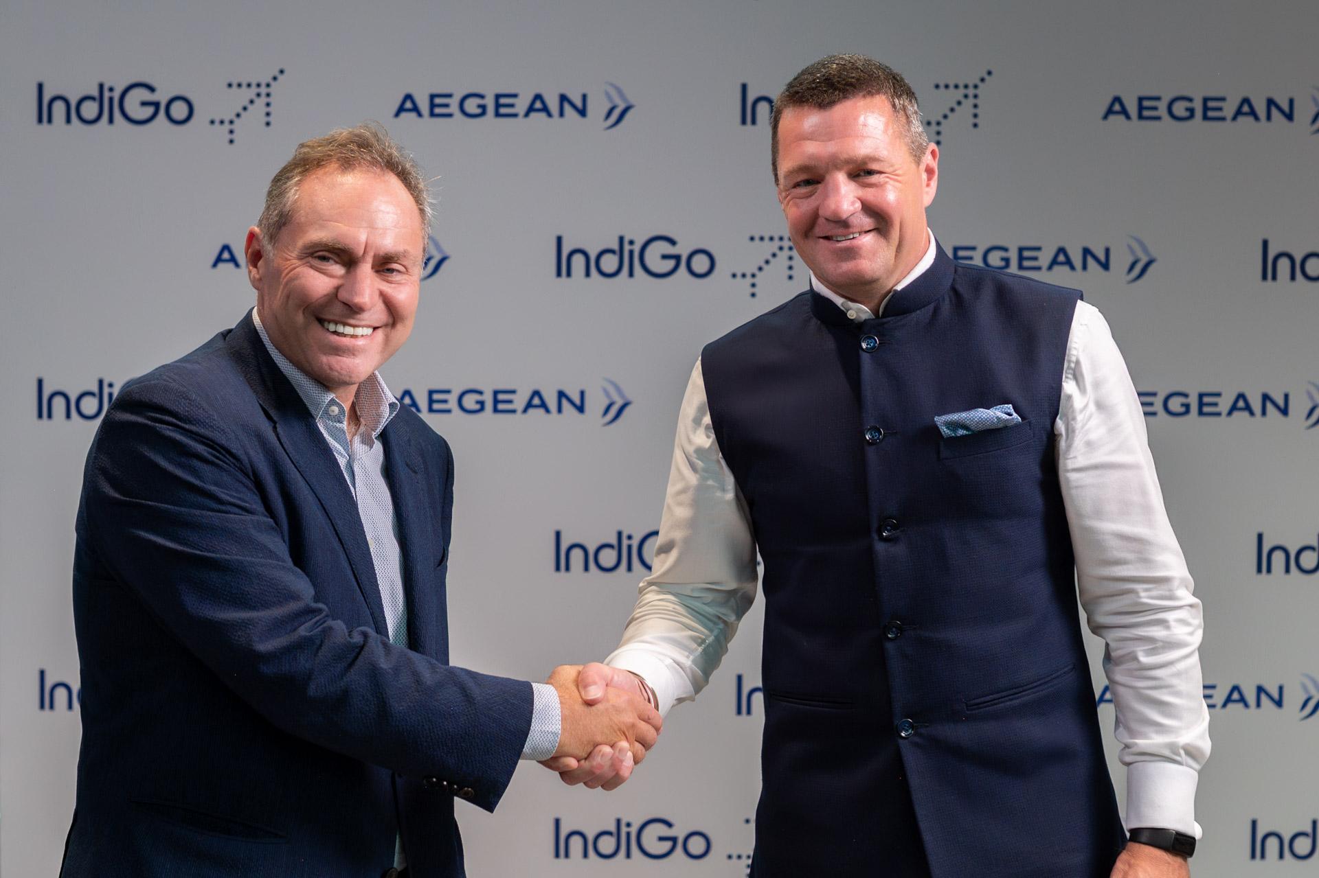 AEGEAN: Μνημόνιο συνεργασίας με την ινδική IndiGo για πτήσεις κοινού κωδικού