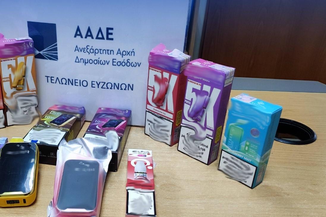 ΑΑΔΕ: Ρεκόρ κατάσχεσης λαθραίων ειδών ατμίσματος