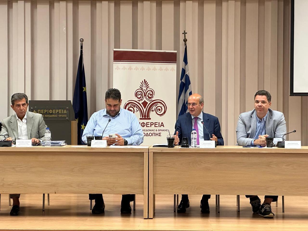 Χατζηδάκης: Επιτάχυνση των αναπτυξιακών ρυθμών της Περιφέρειας