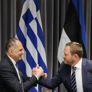 Foreign Minister of Greece Meets With Estonian Counterpart