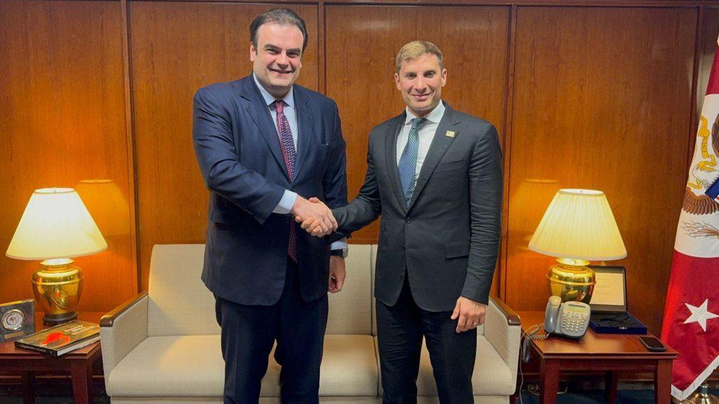 Πιερρακάκης: H ενίσχυση της συνεργασίας με τις ΗΠΑ στο επίκεντρο της συνάντησης με τον Jacob Helberg