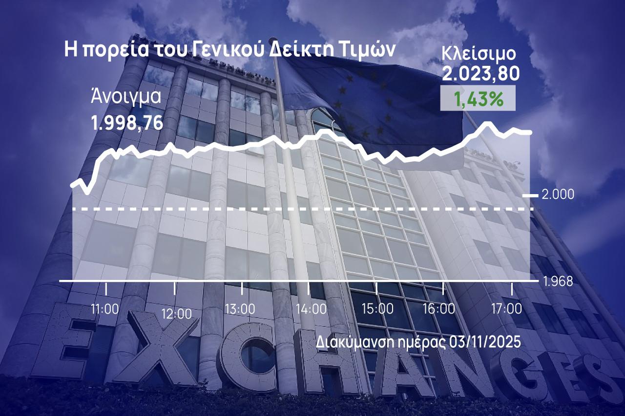 Χρηματιστήριο Αθηνών: Με το «δεξί» και με +1,4% στο Νοέμβριο