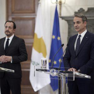 Μητσοτάκης: Ελλάδα και Κύπρος «πυλώνες αξιοπιστίας» στην περιοχή