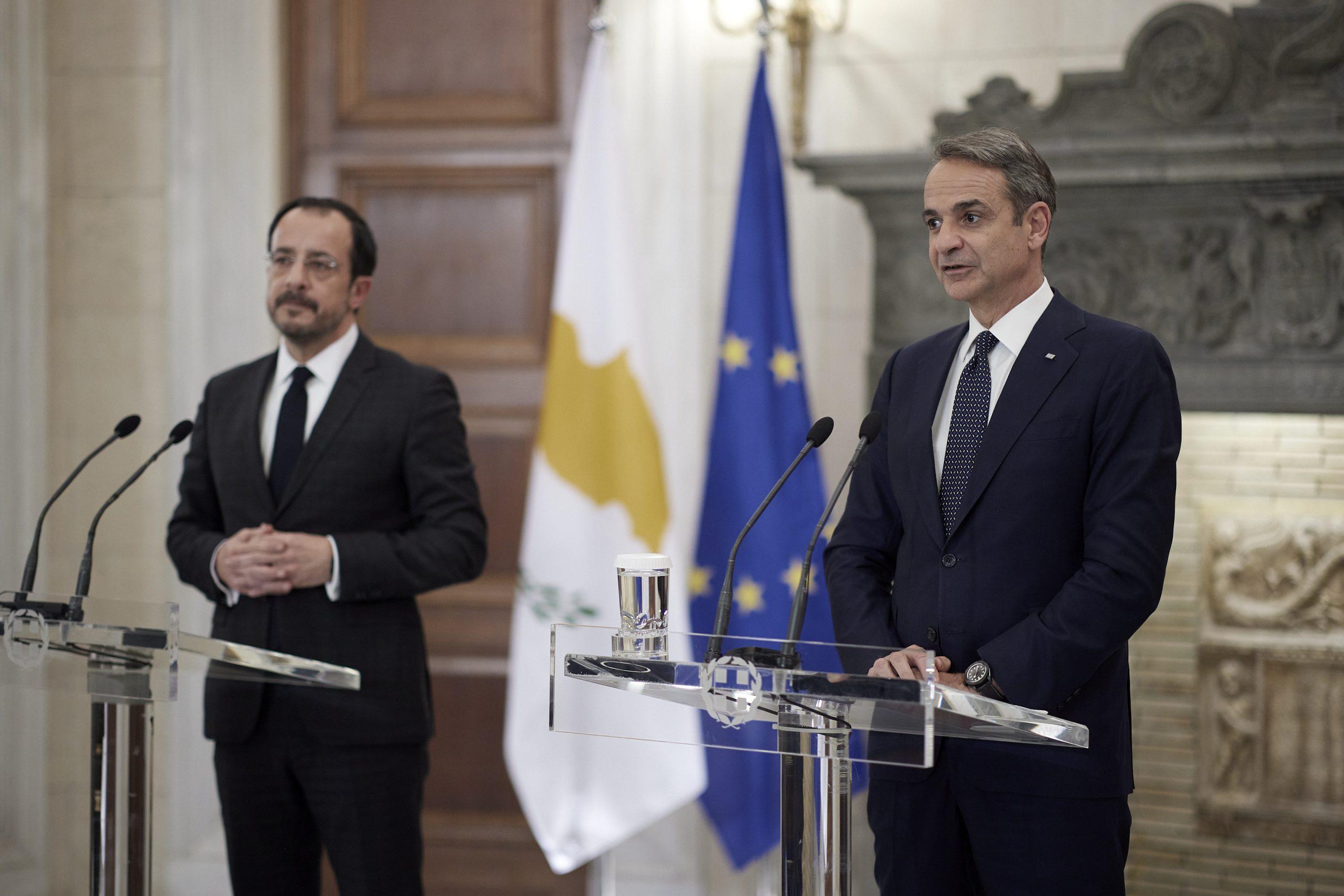 Μητσοτάκης: Ελλάδα και Κύπρος «πυλώνες αξιοπιστίας» στην περιοχή