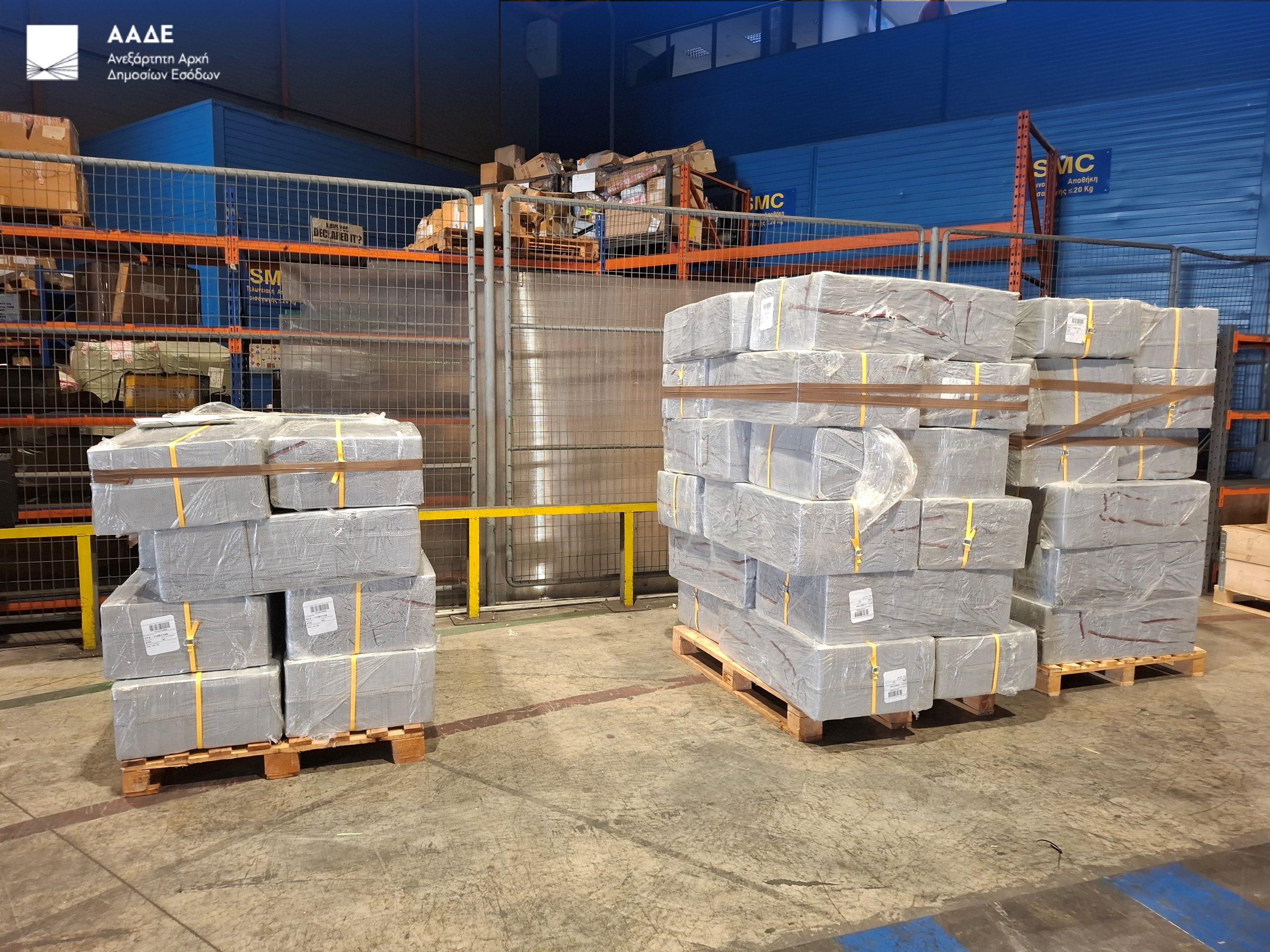 ΑΑΔΕ: Κατάσχεση 1,7 εκατομμυρίων τσιγάρων στο αεροδρόμιο «Ελ. Βενιζέλος»