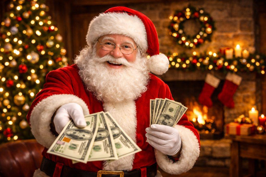Άγιος Βασίλης: Μοίρασε εκατ. δολάρια στους εργαζόμενους του