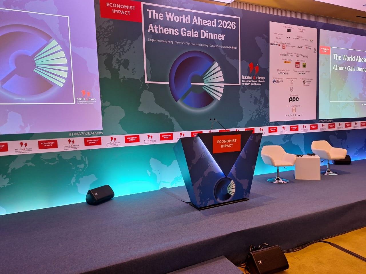 FinMin Pierrakakis, BoG Gov Stournaras and US Amb Guilfoyle Address Economist Event