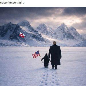 Τραμπ: Συνοδεία… πιγκουίνου οδεύει προς τη Γροιλανδία – Μπέρδεψε τα ημισφαίρια