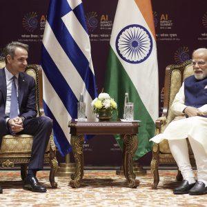 Μητσοτάκης – Μόντι: Η Ελλάδα μπορεί να αποτελέσει πύλη της Ινδίας