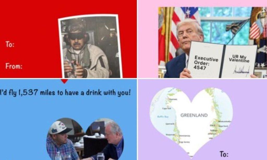 Λευκός Οίκος: Έκανε τον Μαδούρο και τη Γροιλανδία… κάρτες για τον Άγιο Βαλεντίνο