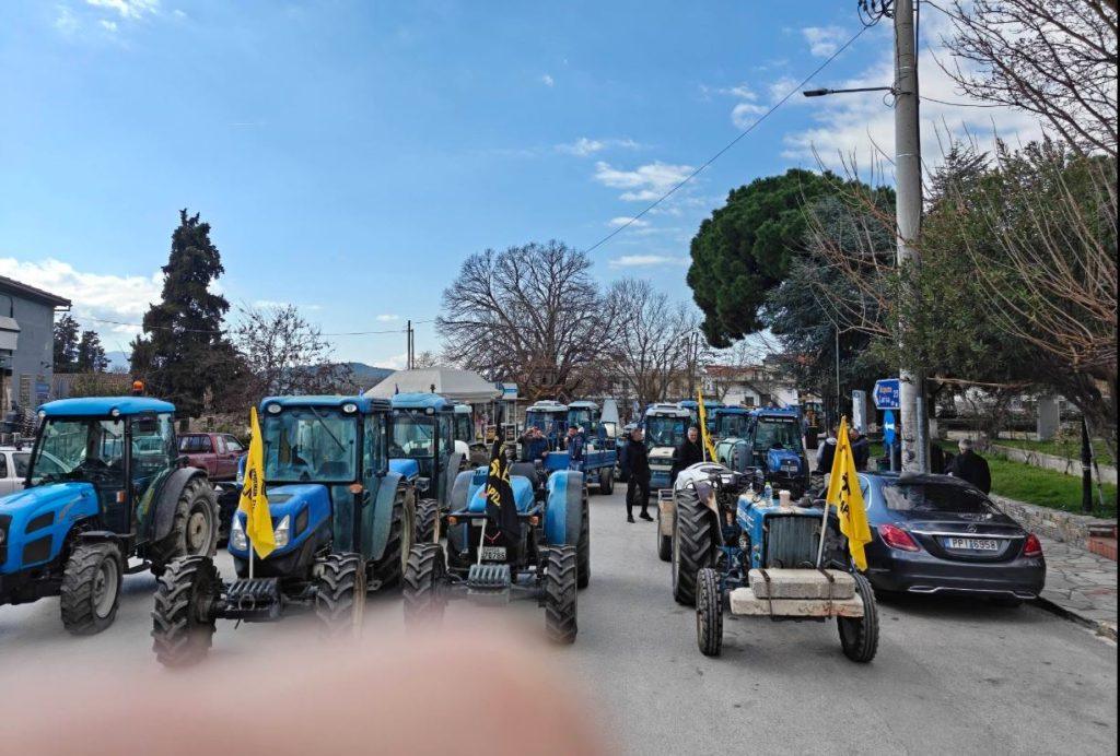 Αγρότες: Συλλαλητήριο με τρακτέρ στην Αγιά