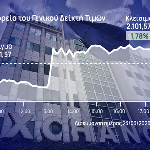 Χρηματιστήριο Αθηνών: Με ανατροπή το άλμα στις 2.100 μονάδες στην αγορά