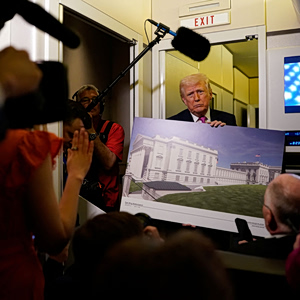 Τραμπ: Ανακοίνωσε καταφύγιο κάτω από την αίθουσα χορού στον Λευκό Οίκο