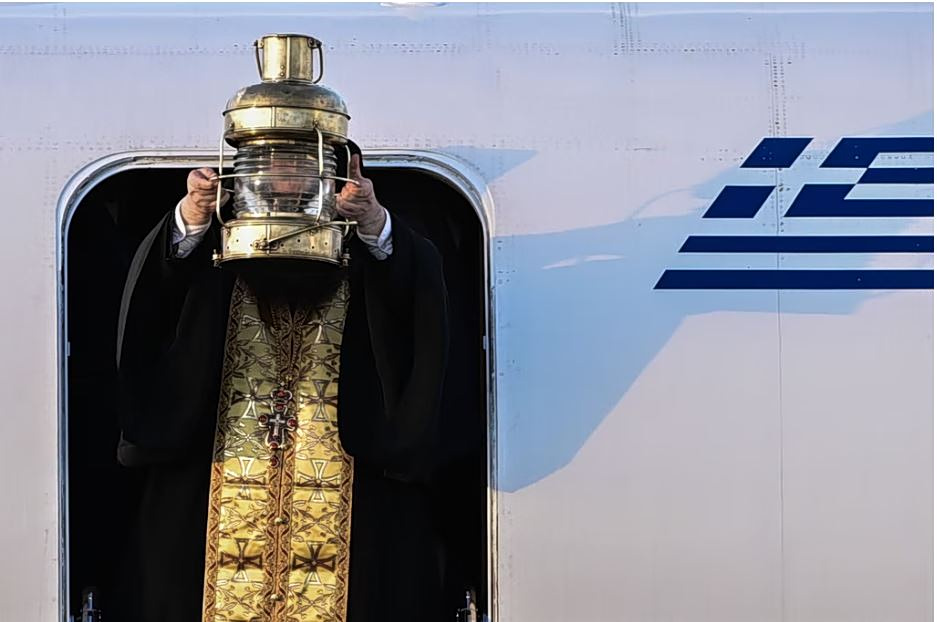 Greece Mission in Jerusalem for Holy Fire Ceremony