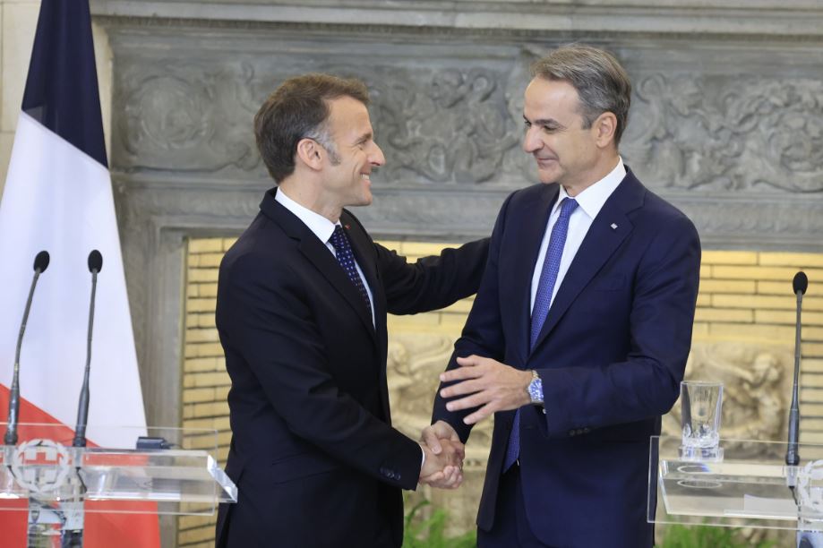 Macron Highlights Greece Ties in Song and Naval Post