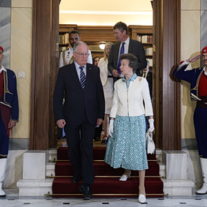 Στο Προεδρικό Μέγαρο η πριγκίπισσα Άννα – Συναντήθηκε με τον Κωνσταντίνο Τασούλα