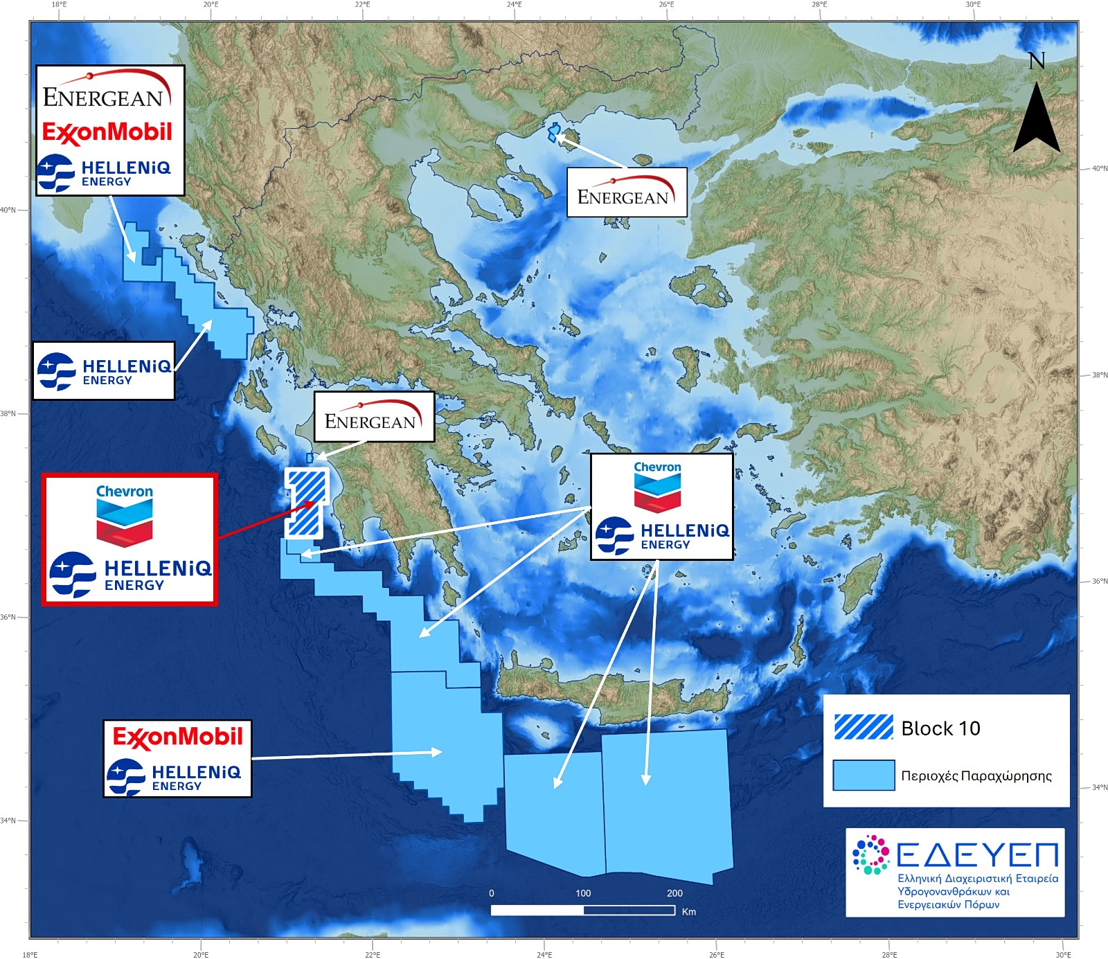 Υδρογονάνθρακες: Και στο Block 10 μπαίνει η Chevron
