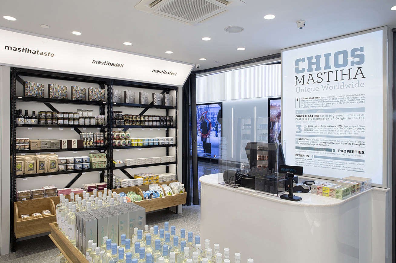 Mediterra: Εδραιώνεται σε κομβικά αεροδρόμια με mastihashop corners