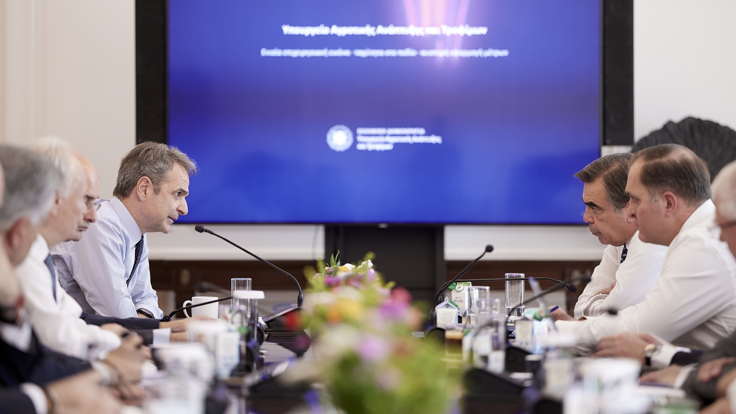 Μητσοτάκης: Σύσκεψη στο Μαξίμου για τις αγροτικές ενισχύσεις