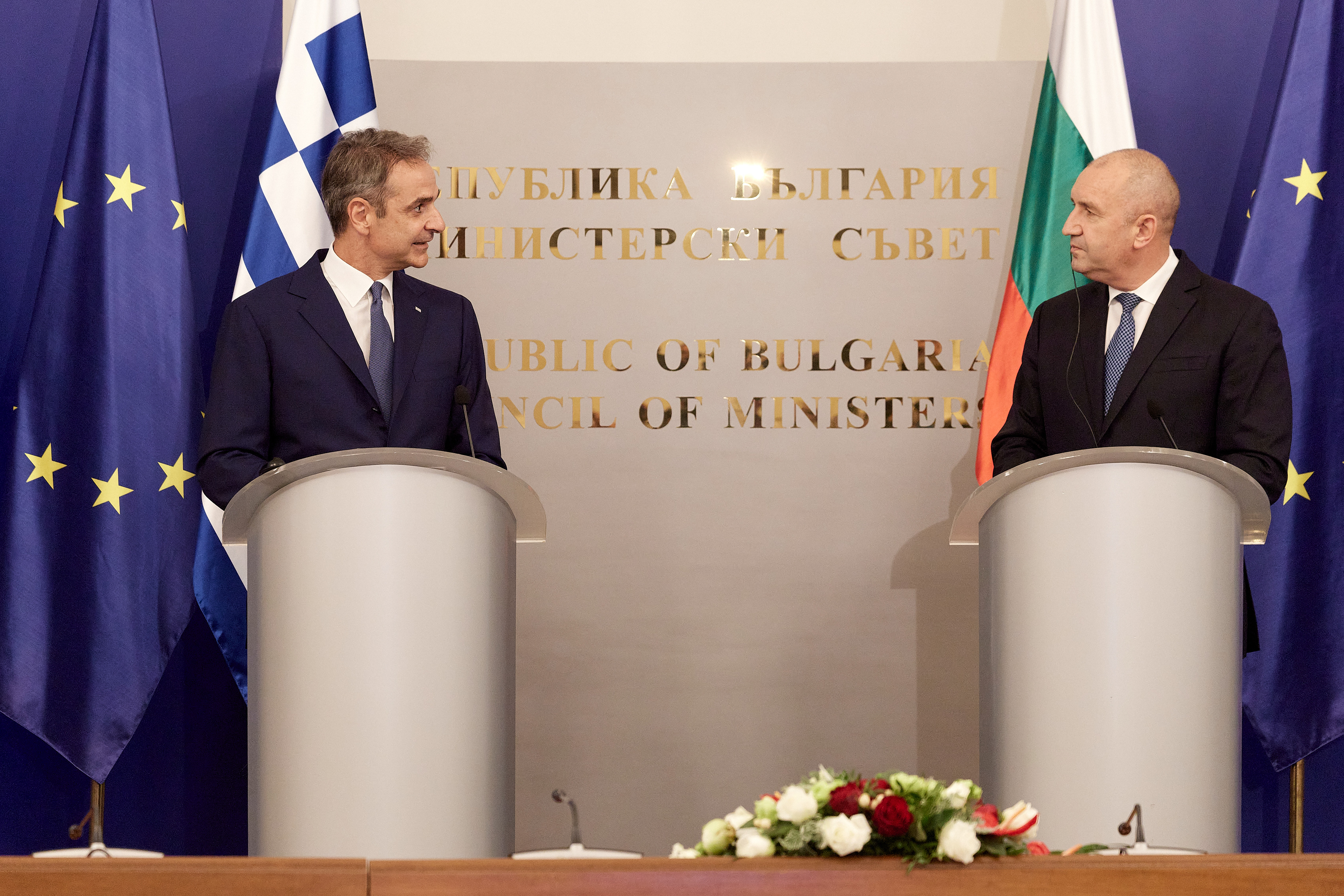Μητσοτάκης: Τι είπε στον Ράντεφ για την ενεργειακή διασύνδεση