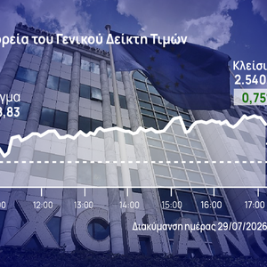Χρηματιστήριο Αθηνών: Άνοδος 0,75%, στα 364,34 εκατ. ευρώ ο τζίρος