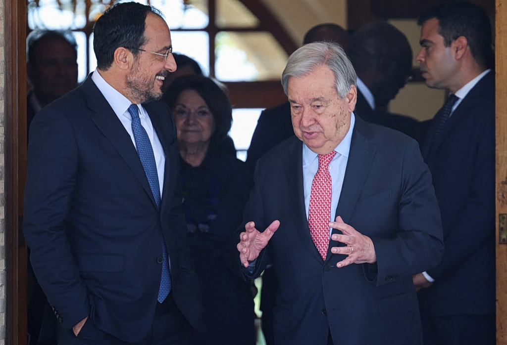 Γκουτέρες: Ισχυρή δέσμευση για επίτευξη λύσης στο Κυπριακό