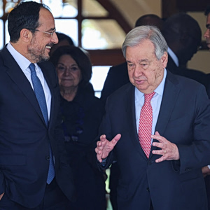 Γκουτέρες: Ισχυρή δέσμευση για επίτευξη λύσης στο Κυπριακό